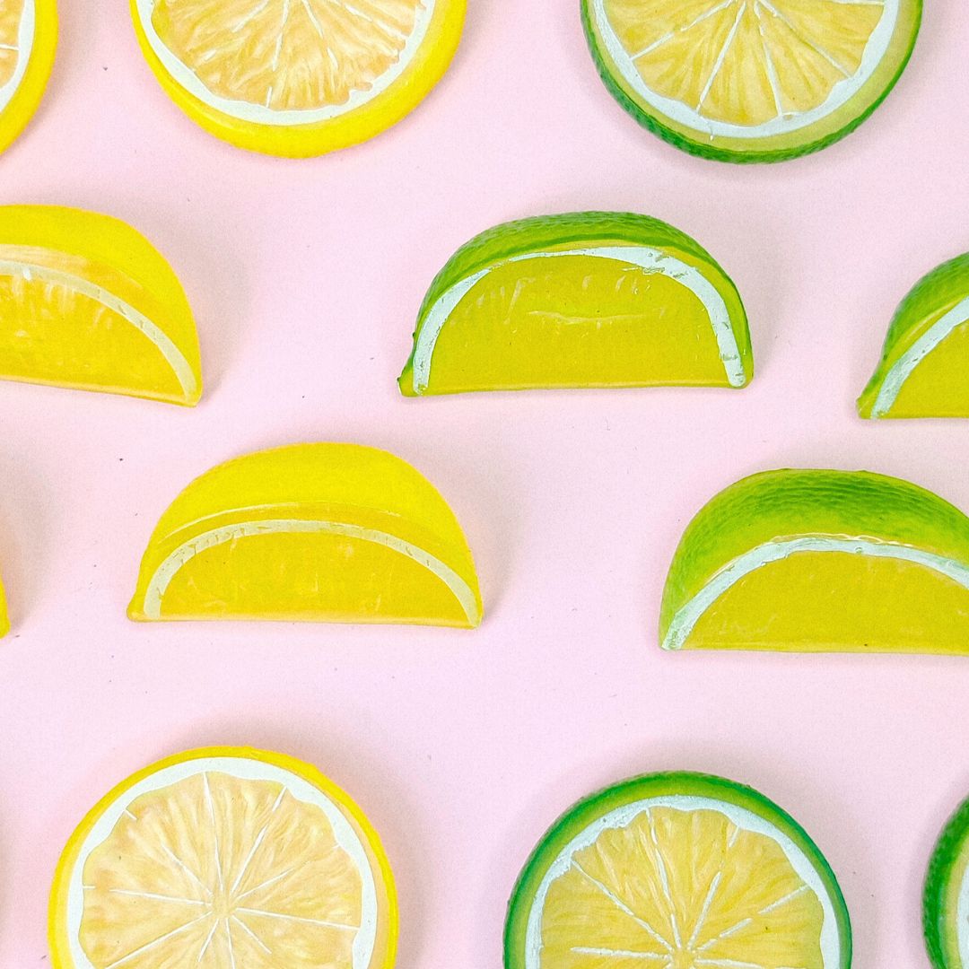 Fake Lime Slices & Blocks