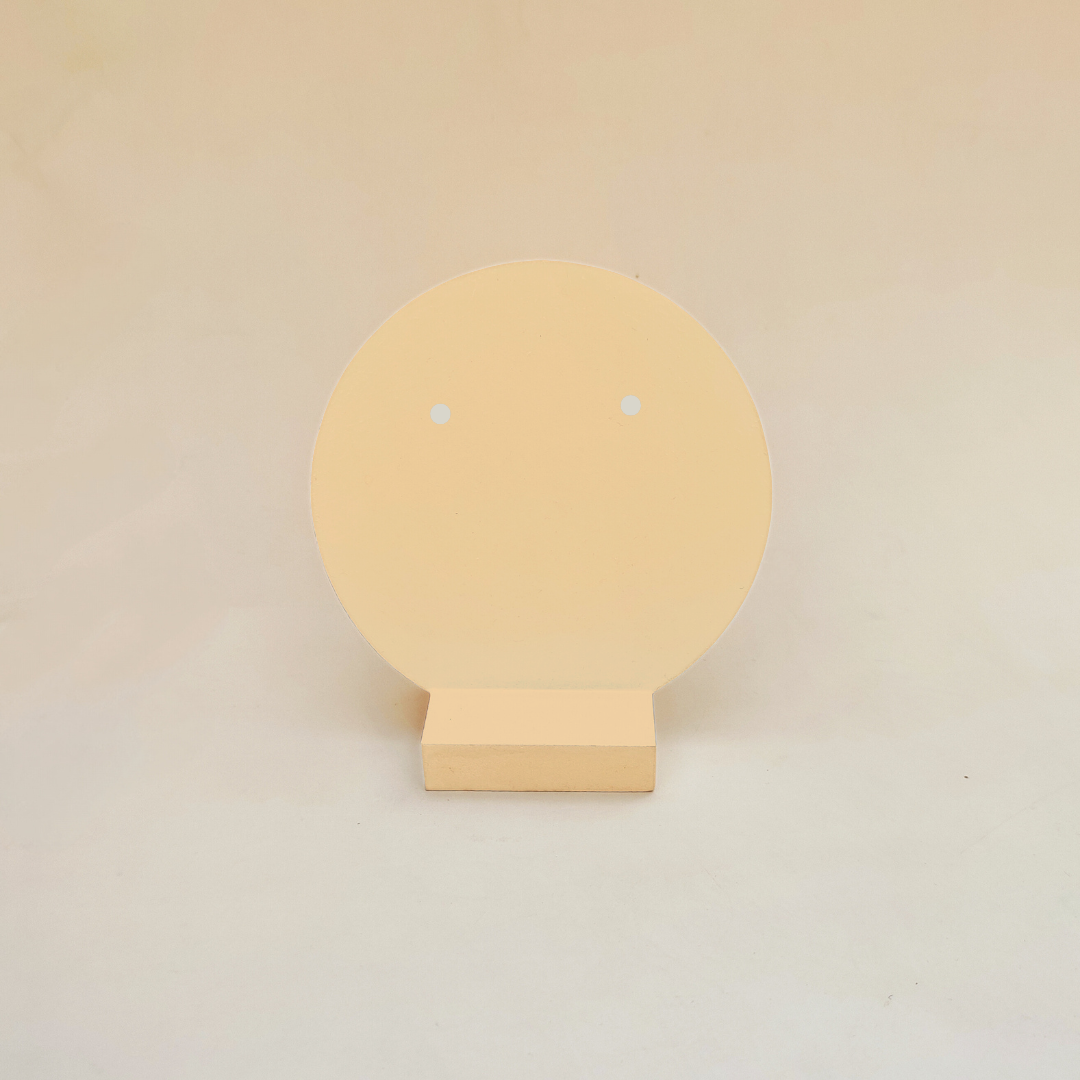 Round Wooden Jewelry Showcase