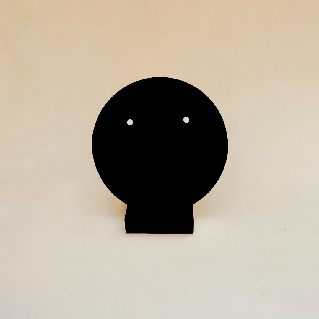 Round Wooden Jewelry Showcase