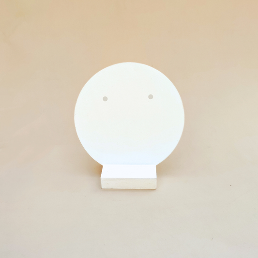 Round Wooden Jewelry Showcase